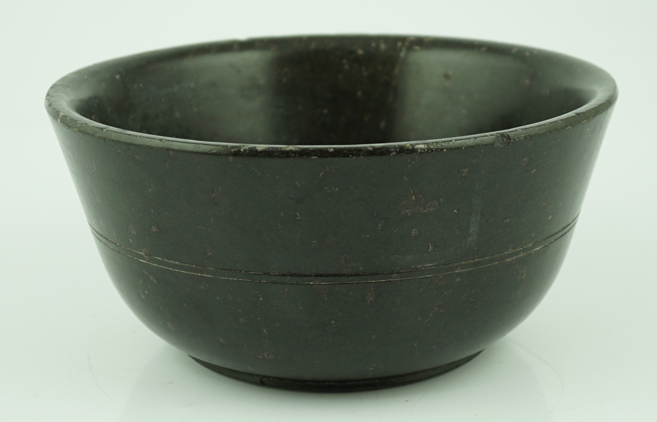 A Chinese snakeskin soapstone bowl, Tang dynasty or later